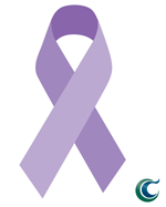 purple domestic violence advocacy ribbon