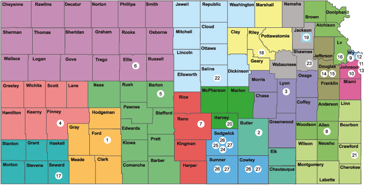 Kansas Services Map